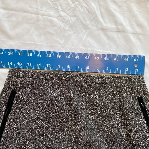 TRIBAL High Waisted Black and White Tweed Business Skirt with Pockets - 6 - Picture 8 of 9